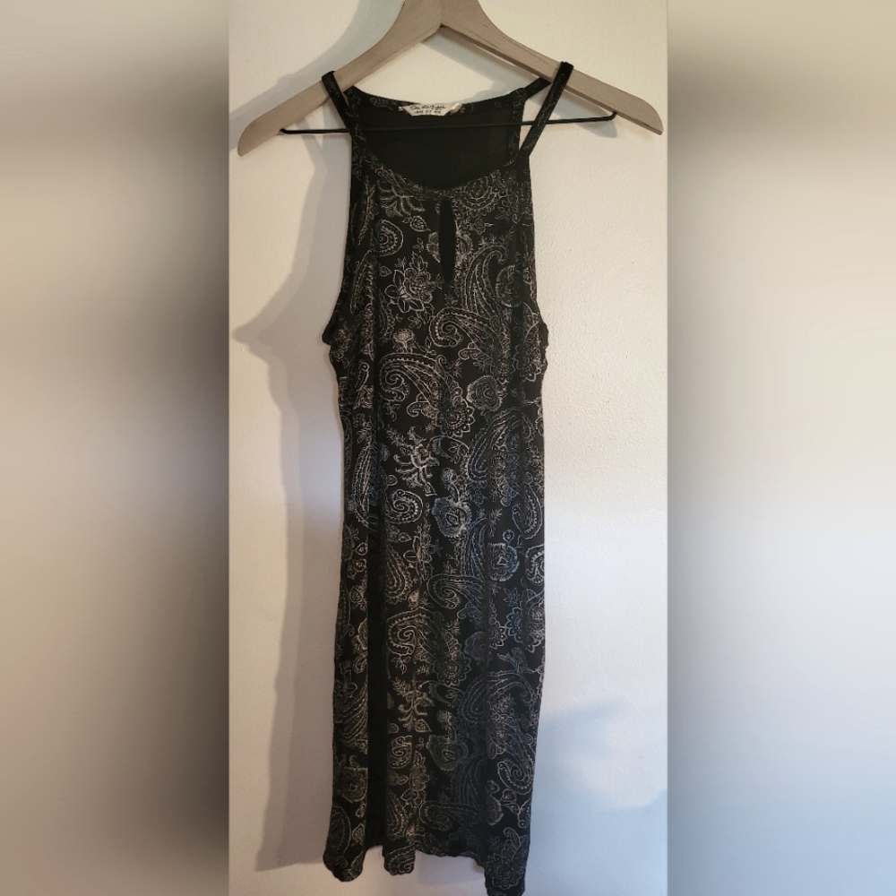 Black paisley dress